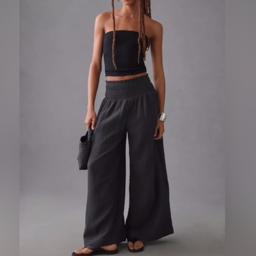 Anthropologie Wide-Leg Gauze Pants - Picture 8 of 16